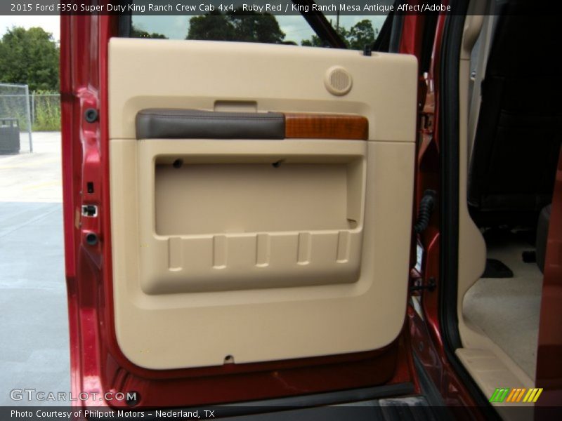 Ruby Red / King Ranch Mesa Antique Affect/Adobe 2015 Ford F350 Super Duty King Ranch Crew Cab 4x4