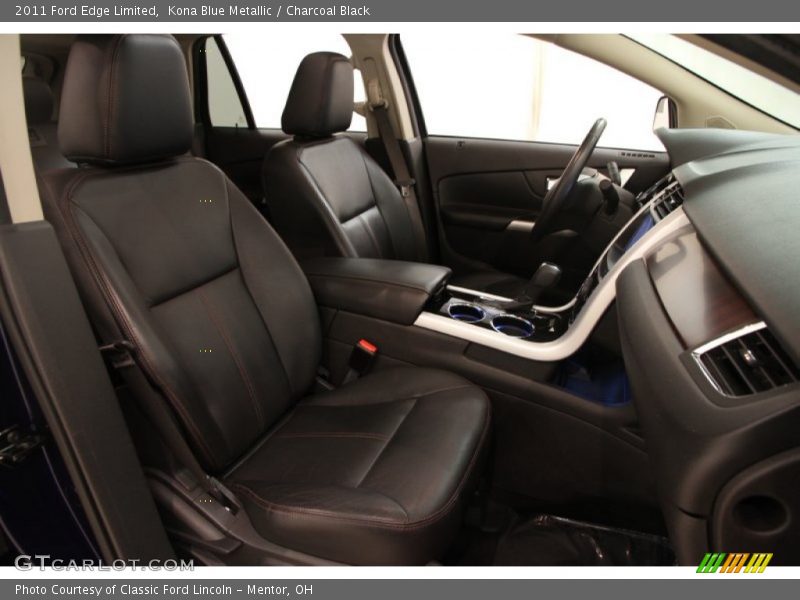 Kona Blue Metallic / Charcoal Black 2011 Ford Edge Limited