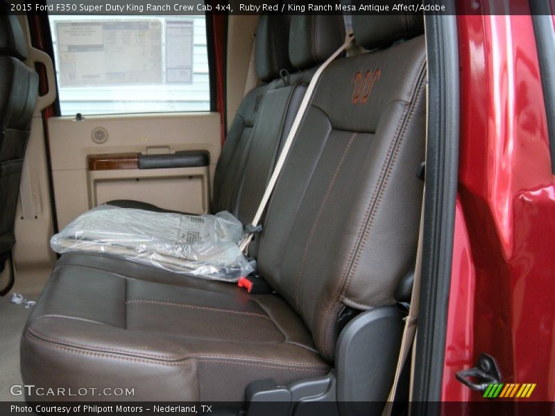 Ruby Red / King Ranch Mesa Antique Affect/Adobe 2015 Ford F350 Super Duty King Ranch Crew Cab 4x4