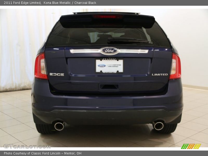 Kona Blue Metallic / Charcoal Black 2011 Ford Edge Limited
