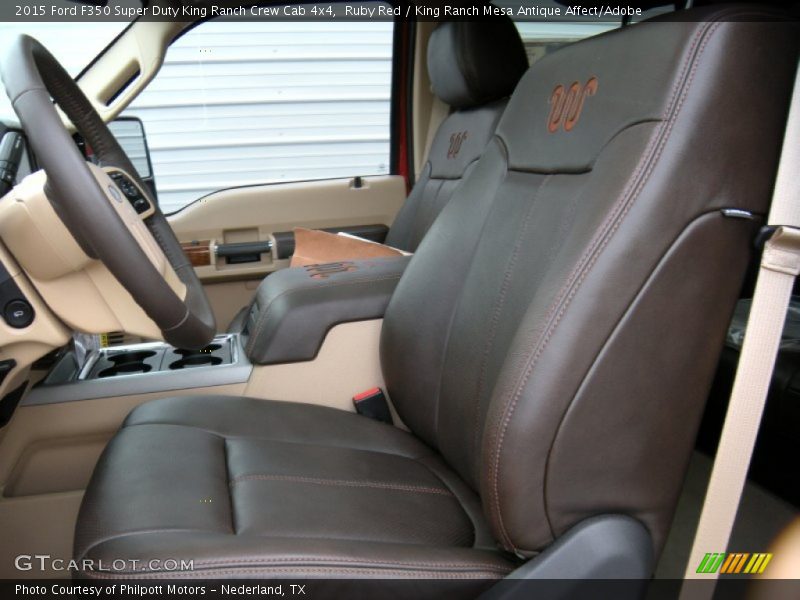 Ruby Red / King Ranch Mesa Antique Affect/Adobe 2015 Ford F350 Super Duty King Ranch Crew Cab 4x4