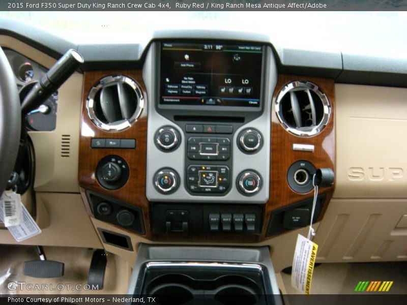 Ruby Red / King Ranch Mesa Antique Affect/Adobe 2015 Ford F350 Super Duty King Ranch Crew Cab 4x4