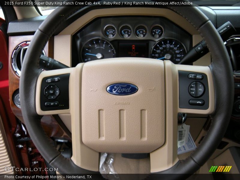 Ruby Red / King Ranch Mesa Antique Affect/Adobe 2015 Ford F350 Super Duty King Ranch Crew Cab 4x4