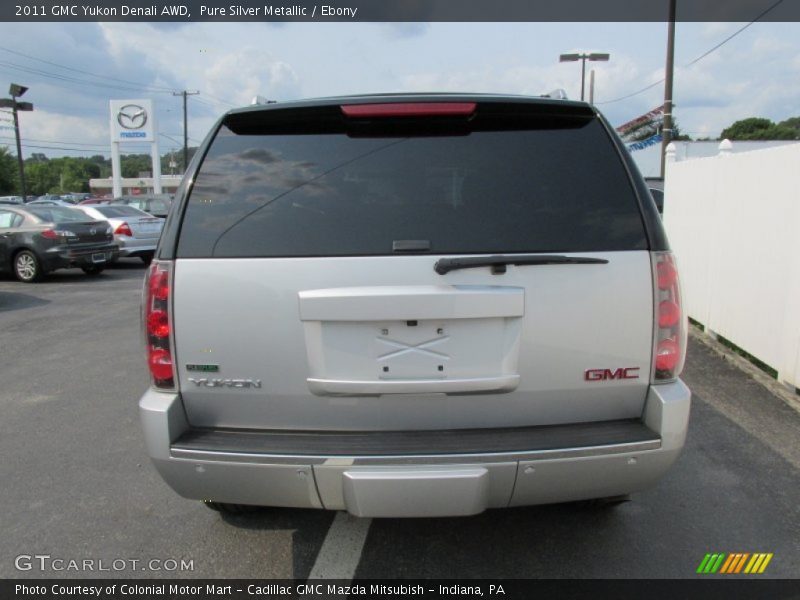 Pure Silver Metallic / Ebony 2011 GMC Yukon Denali AWD