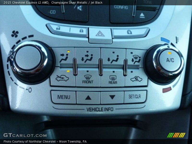 Champagne Silver Metallic / Jet Black 2015 Chevrolet Equinox LS AWD