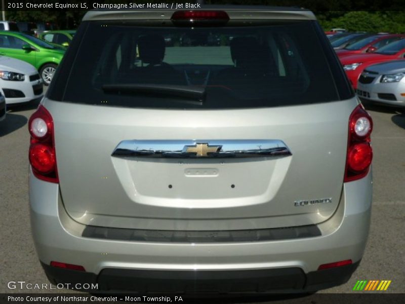 Champagne Silver Metallic / Jet Black 2015 Chevrolet Equinox LS