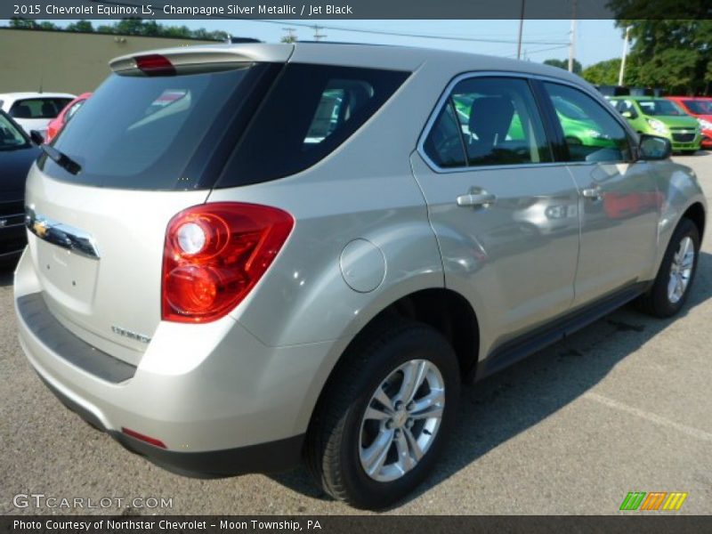 Champagne Silver Metallic / Jet Black 2015 Chevrolet Equinox LS