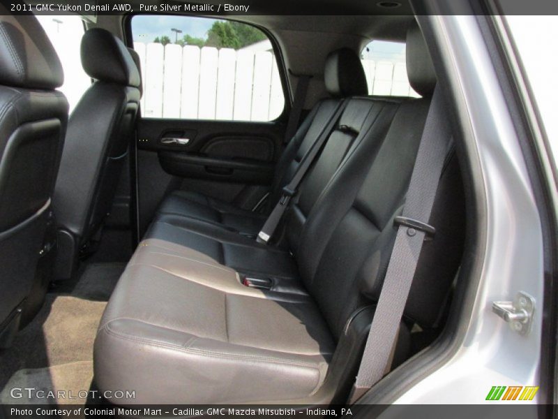 Pure Silver Metallic / Ebony 2011 GMC Yukon Denali AWD