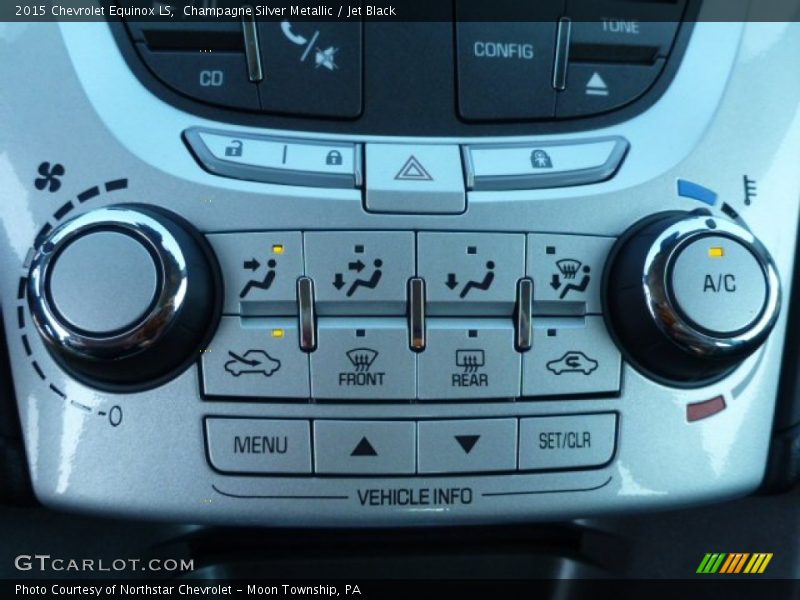Champagne Silver Metallic / Jet Black 2015 Chevrolet Equinox LS