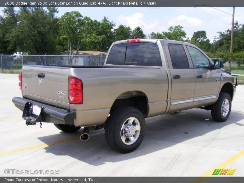 Light Khaki Metallic / Khaki 2008 Dodge Ram 2500 Lone Star Edition Quad Cab 4x4