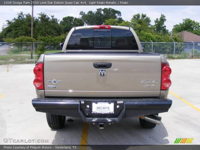 Light Khaki Metallic / Khaki 2008 Dodge Ram 2500 Lone Star Edition Quad Cab 4x4