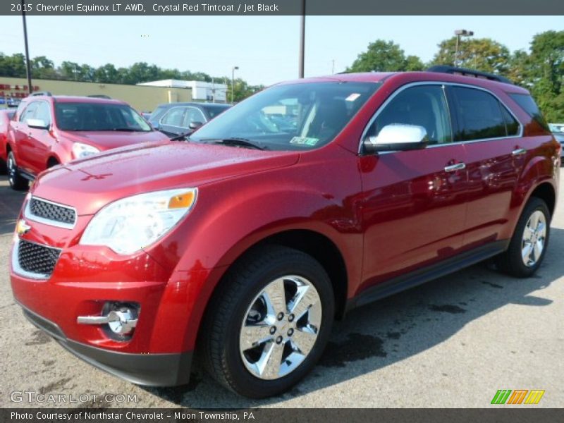 Crystal Red Tintcoat / Jet Black 2015 Chevrolet Equinox LT AWD