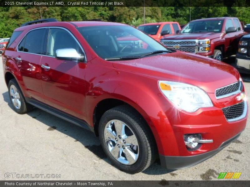 Crystal Red Tintcoat / Jet Black 2015 Chevrolet Equinox LT AWD
