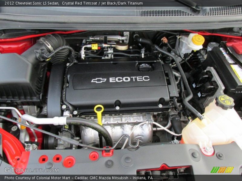 Crystal Red Tintcoat / Jet Black/Dark Titanium 2012 Chevrolet Sonic LS Sedan