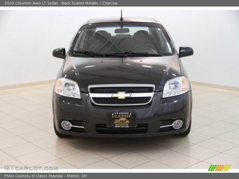 Black Granite Metallic / Charcoal 2009 Chevrolet Aveo LT Sedan