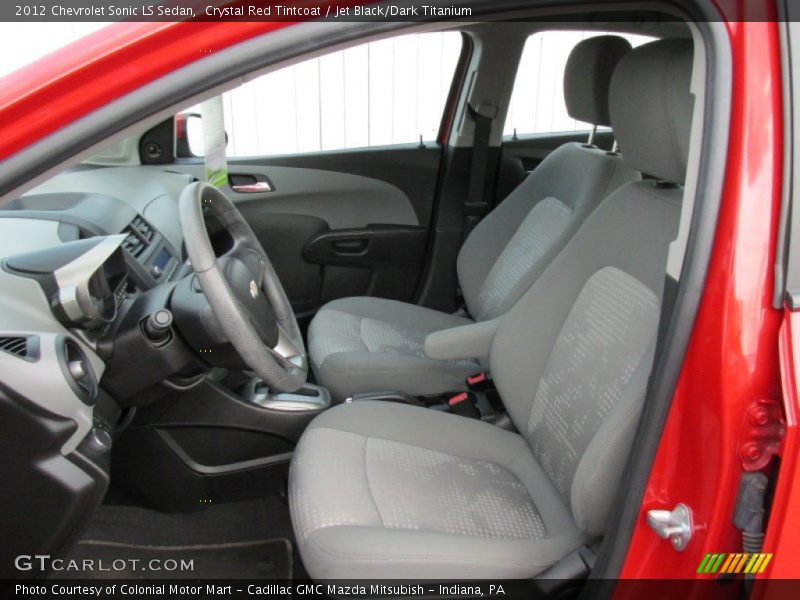 Crystal Red Tintcoat / Jet Black/Dark Titanium 2012 Chevrolet Sonic LS Sedan