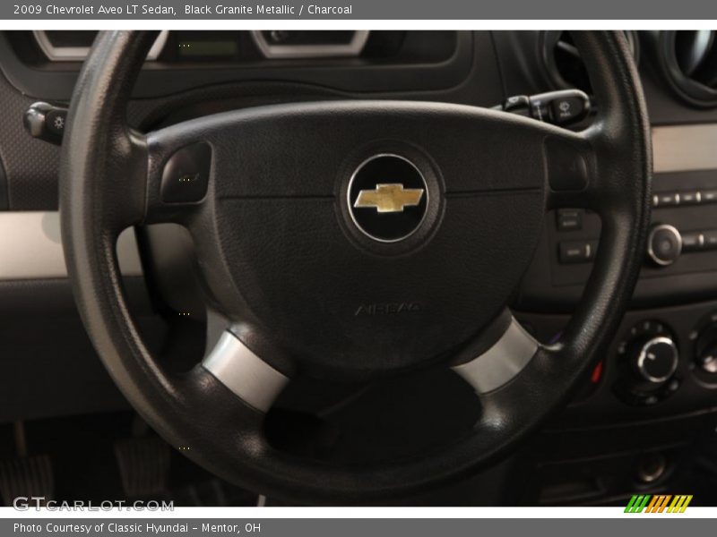 Black Granite Metallic / Charcoal 2009 Chevrolet Aveo LT Sedan