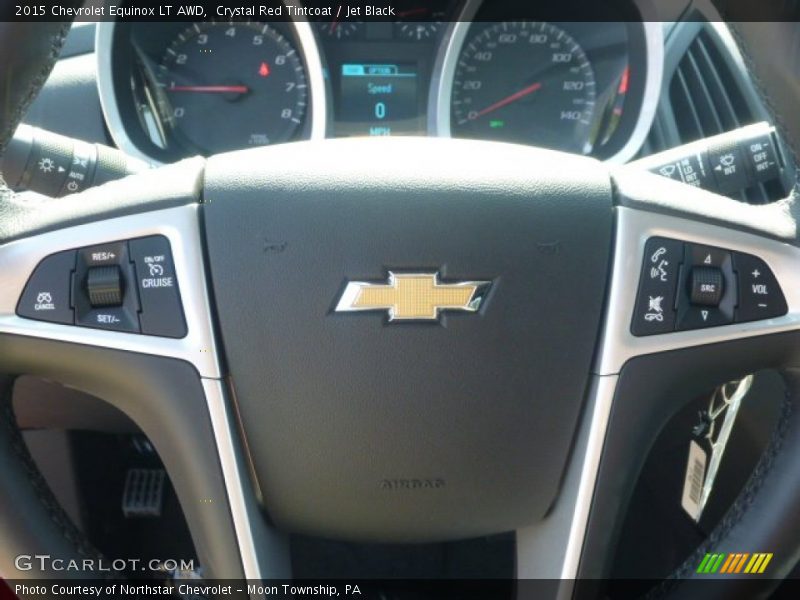 Crystal Red Tintcoat / Jet Black 2015 Chevrolet Equinox LT AWD