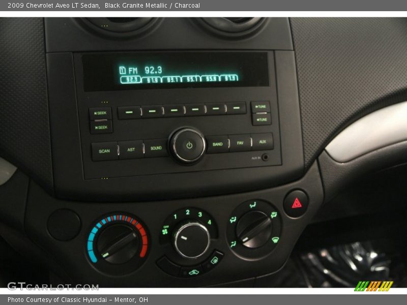 Black Granite Metallic / Charcoal 2009 Chevrolet Aveo LT Sedan