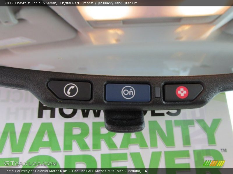 Crystal Red Tintcoat / Jet Black/Dark Titanium 2012 Chevrolet Sonic LS Sedan