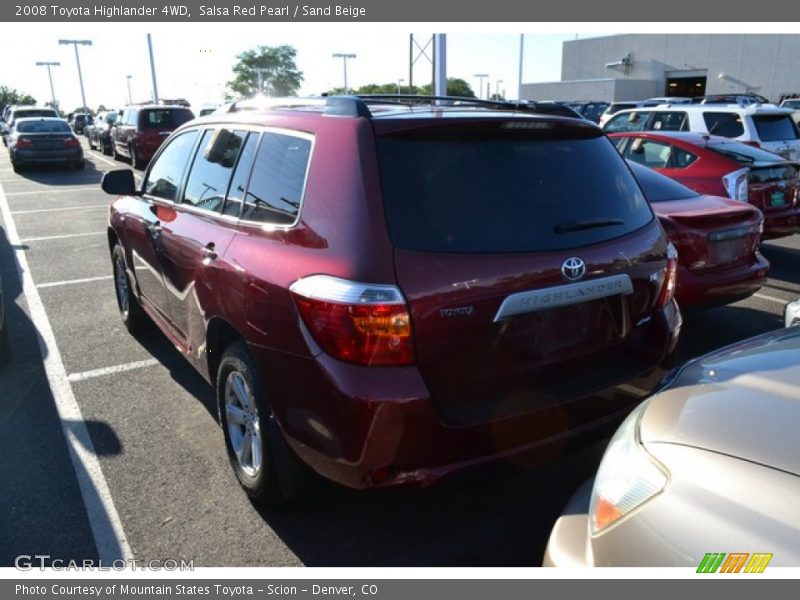 Salsa Red Pearl / Sand Beige 2008 Toyota Highlander 4WD