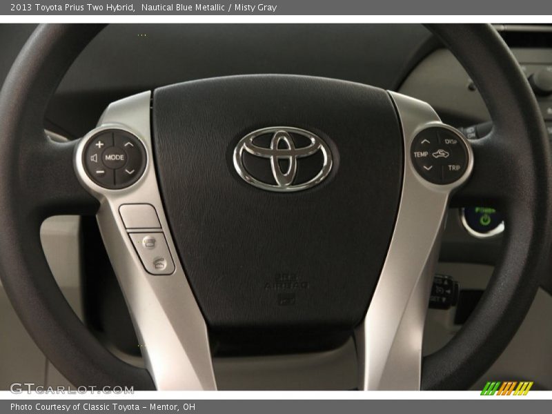 Nautical Blue Metallic / Misty Gray 2013 Toyota Prius Two Hybrid
