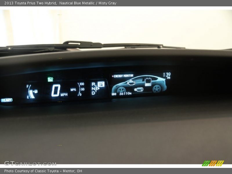 Nautical Blue Metallic / Misty Gray 2013 Toyota Prius Two Hybrid