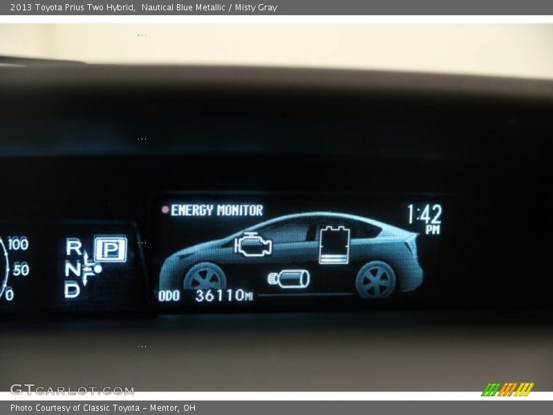 Nautical Blue Metallic / Misty Gray 2013 Toyota Prius Two Hybrid