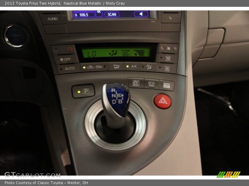 Nautical Blue Metallic / Misty Gray 2013 Toyota Prius Two Hybrid