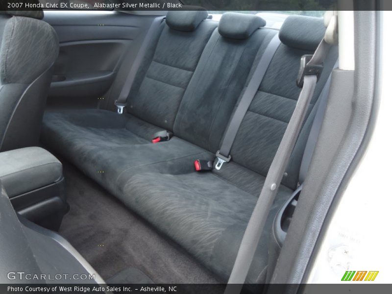 Alabaster Silver Metallic / Black 2007 Honda Civic EX Coupe