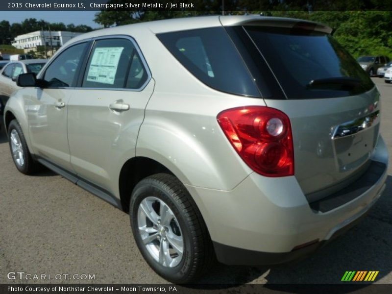 Champagne Silver Metallic / Jet Black 2015 Chevrolet Equinox LS