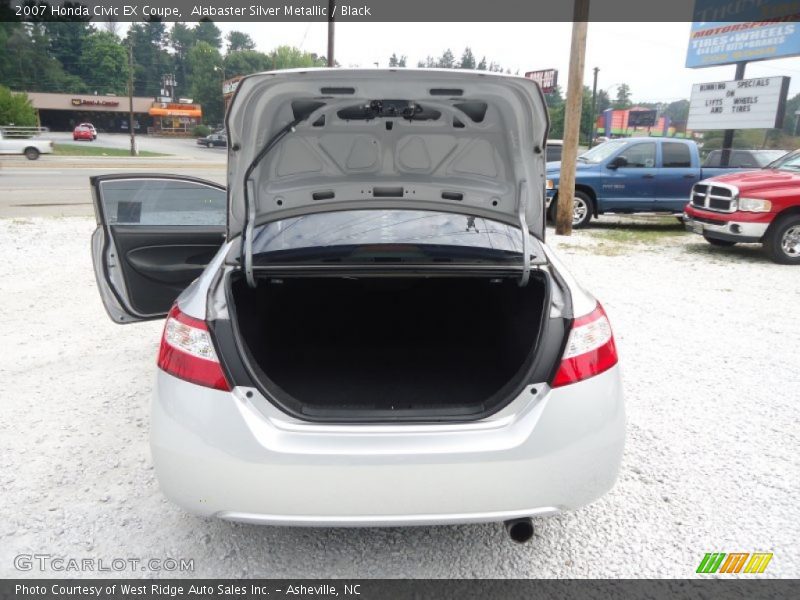 Alabaster Silver Metallic / Black 2007 Honda Civic EX Coupe