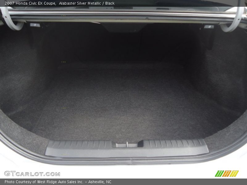 Alabaster Silver Metallic / Black 2007 Honda Civic EX Coupe