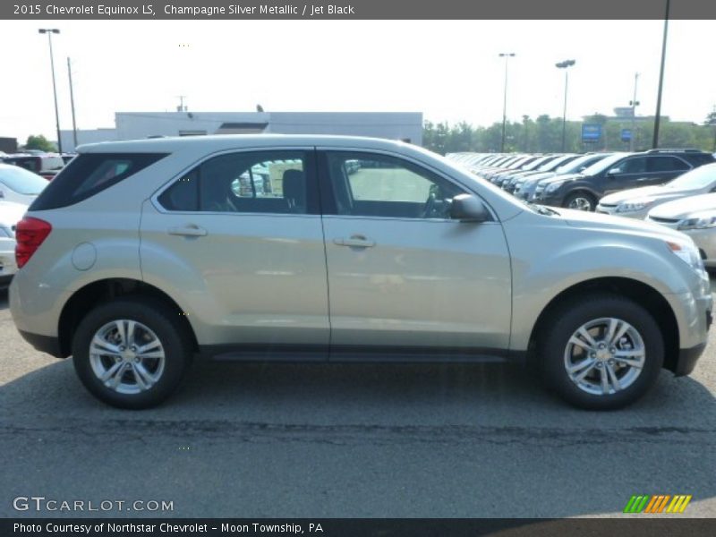 Champagne Silver Metallic / Jet Black 2015 Chevrolet Equinox LS