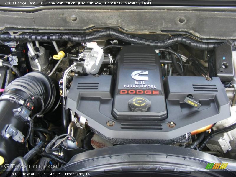 Light Khaki Metallic / Khaki 2008 Dodge Ram 2500 Lone Star Edition Quad Cab 4x4