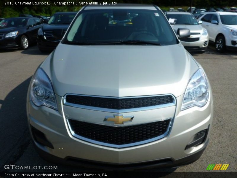 Champagne Silver Metallic / Jet Black 2015 Chevrolet Equinox LS