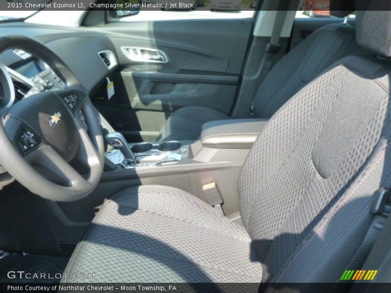 Champagne Silver Metallic / Jet Black 2015 Chevrolet Equinox LS