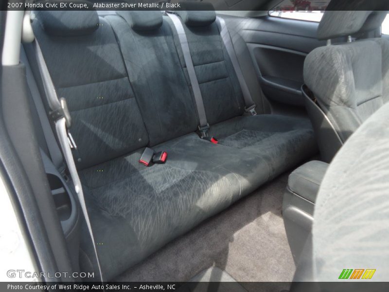 Alabaster Silver Metallic / Black 2007 Honda Civic EX Coupe