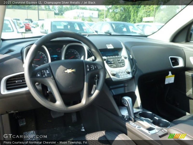 Champagne Silver Metallic / Jet Black 2015 Chevrolet Equinox LS