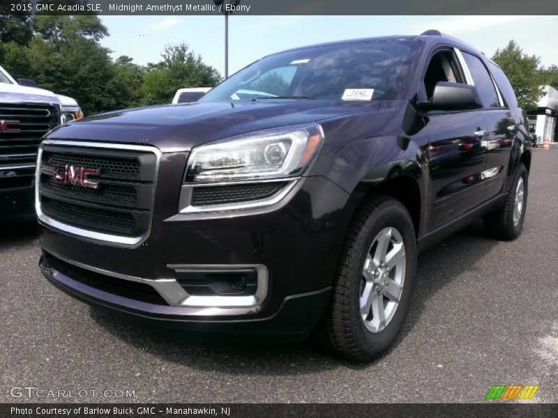 Midnight Amethyst Metallic / Ebony 2015 GMC Acadia SLE