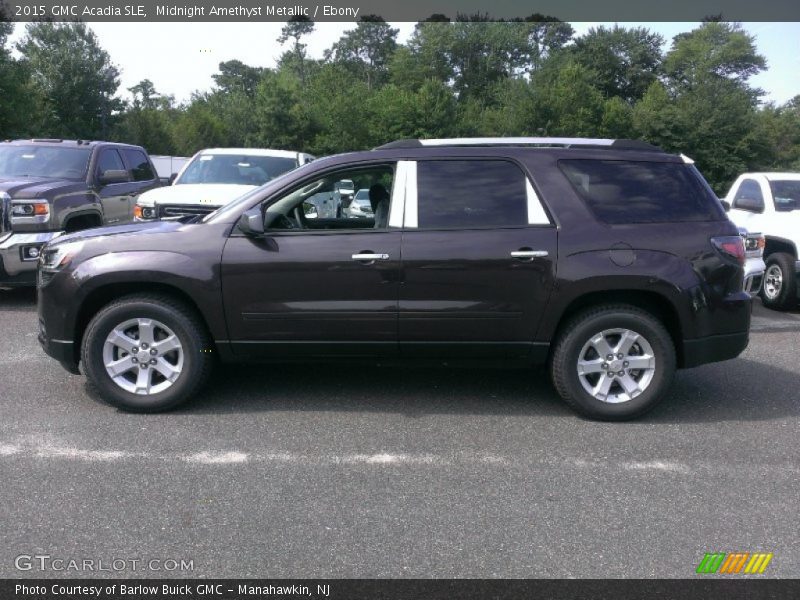 Midnight Amethyst Metallic / Ebony 2015 GMC Acadia SLE