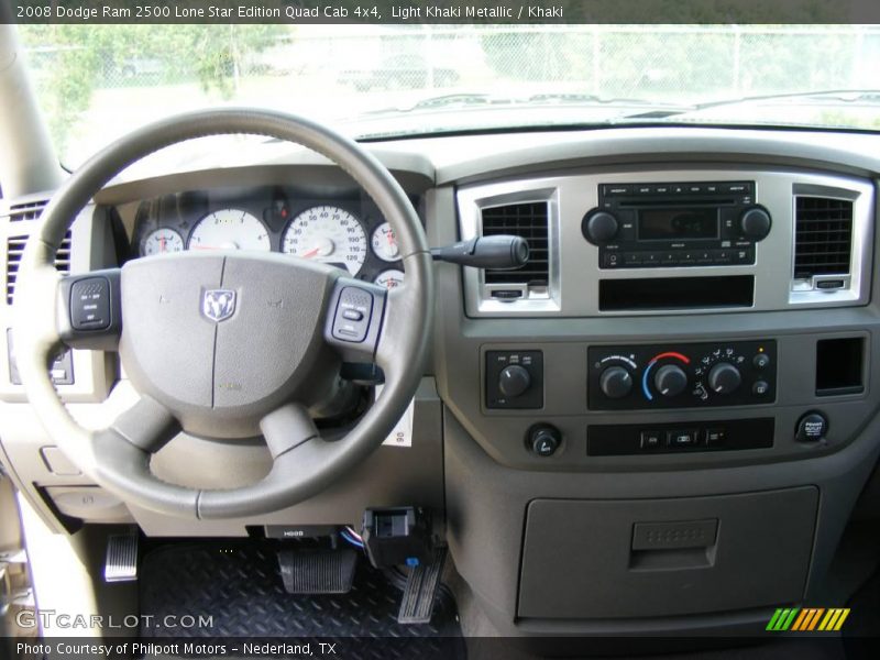 Light Khaki Metallic / Khaki 2008 Dodge Ram 2500 Lone Star Edition Quad Cab 4x4