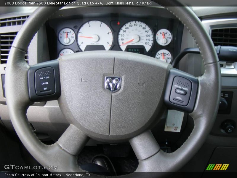 Light Khaki Metallic / Khaki 2008 Dodge Ram 2500 Lone Star Edition Quad Cab 4x4