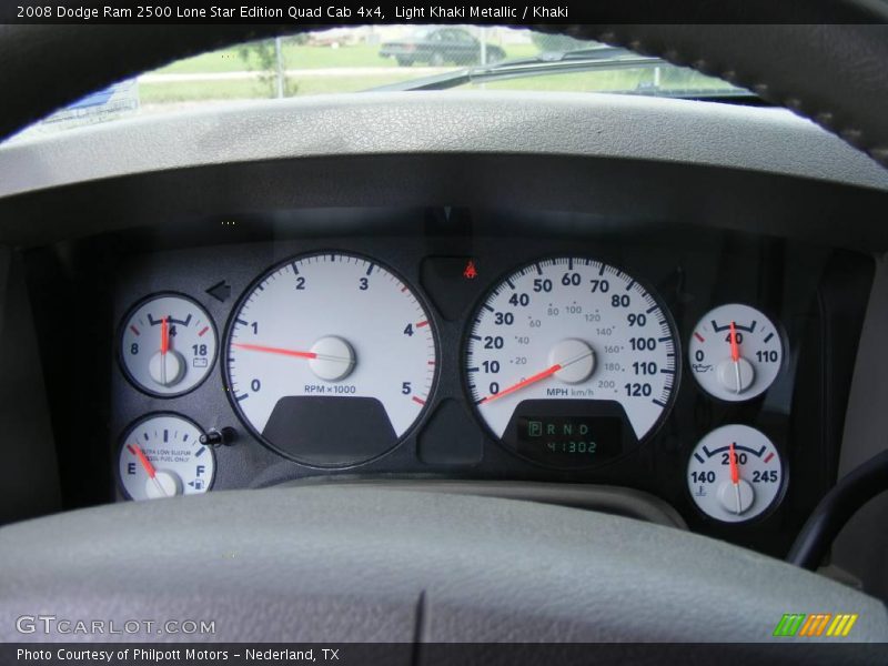 Light Khaki Metallic / Khaki 2008 Dodge Ram 2500 Lone Star Edition Quad Cab 4x4