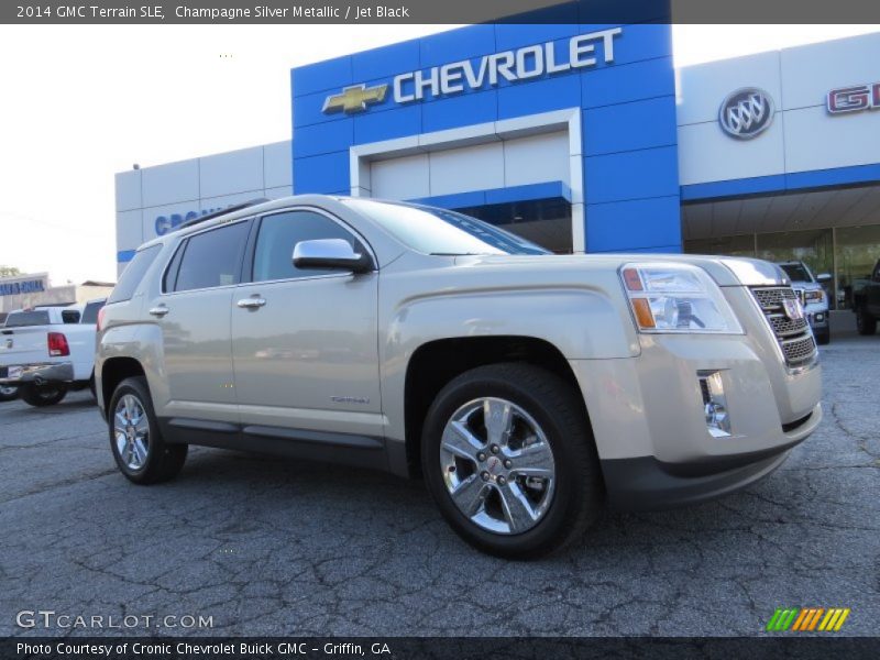 Champagne Silver Metallic / Jet Black 2014 GMC Terrain SLE