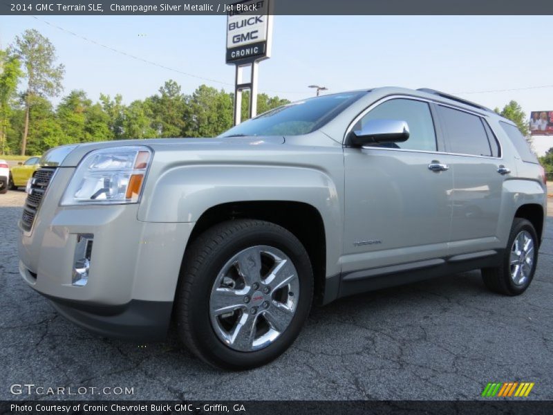 Champagne Silver Metallic / Jet Black 2014 GMC Terrain SLE