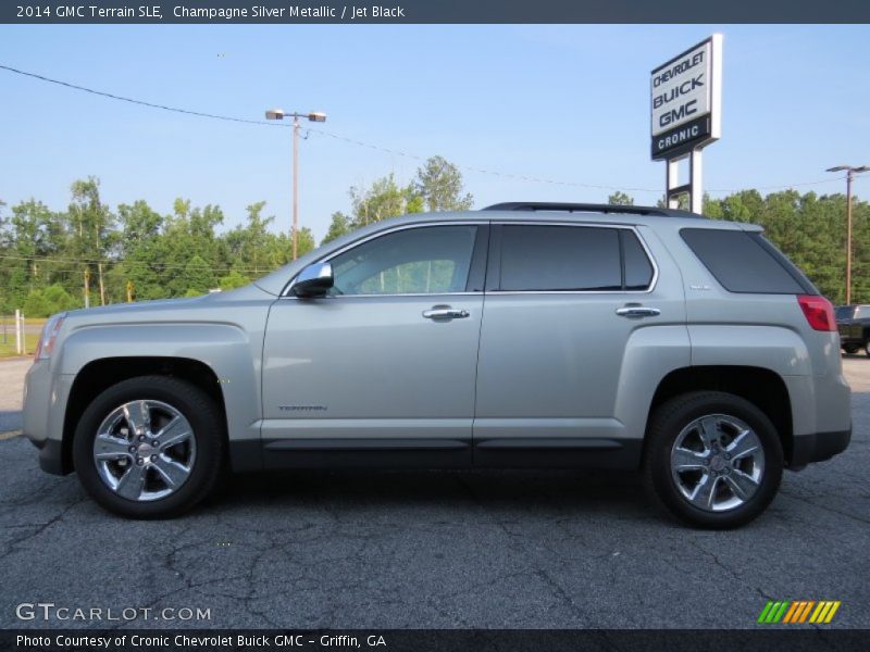Champagne Silver Metallic / Jet Black 2014 GMC Terrain SLE