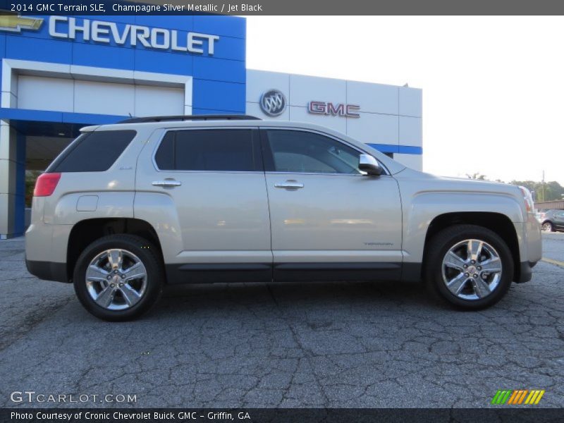 Champagne Silver Metallic / Jet Black 2014 GMC Terrain SLE