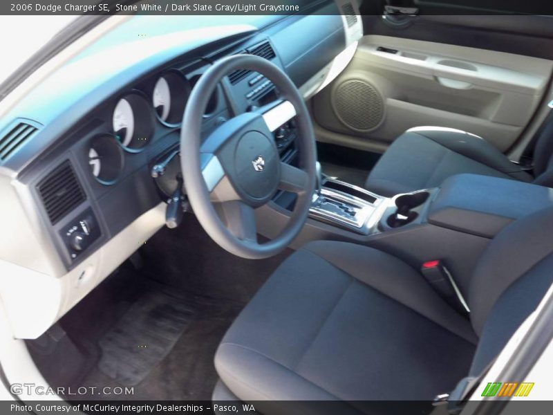 Stone White / Dark Slate Gray/Light Graystone 2006 Dodge Charger SE