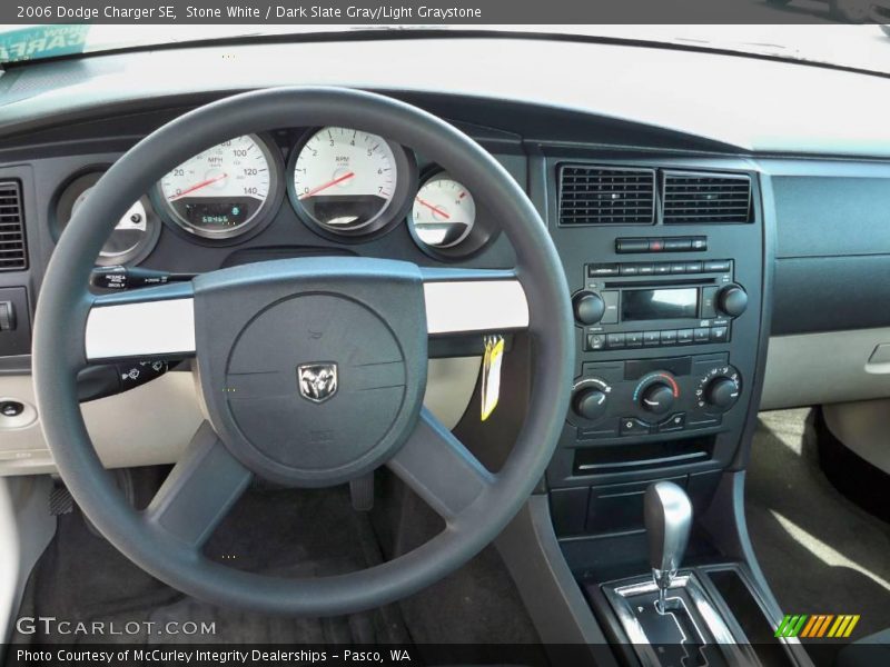 Stone White / Dark Slate Gray/Light Graystone 2006 Dodge Charger SE